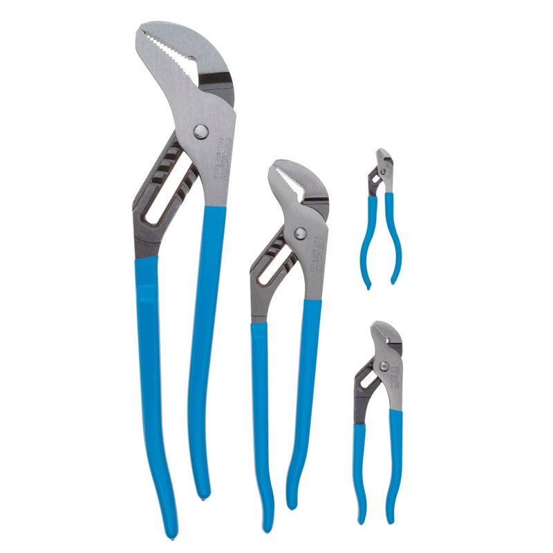 Channellock Set of 4 Pro’s Choice Tongue and Groove Pliers – CL PC-1 Plier Set