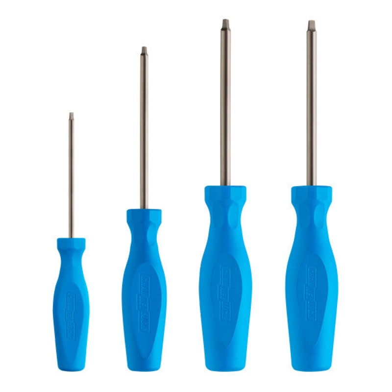 Channellock Set of 4 Tri-lobe Grip Natural Finish Square Recess Screwdrivers – CL SQ-4H Screwdriver Set