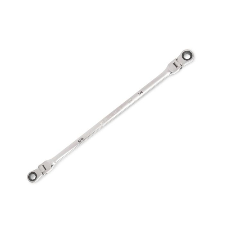 GEARWRENCH 90-Tooth 12-Point GearBox Double Flex Ratcheting Wrench, 5/16 x 3/8 in – GW 86826 Ratcheting Wrench