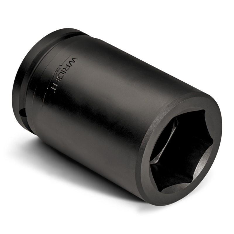 Wright Tool 1-1/2 in Drive 6-Point Deep SAE Black Oxide Impact Socket, 4-7/16 in – WT 84971 Socket