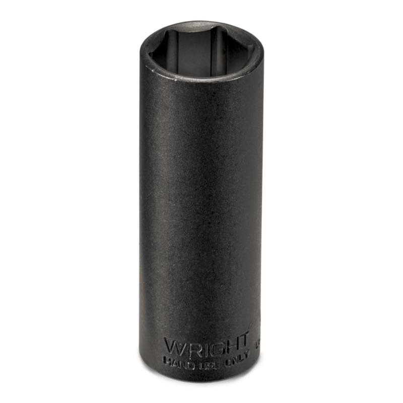 Wright Tool 1/2 in Drive 6-Point Deep SAE Black Industrial Hand Socket, 1/2 in – WT 34516 Socket