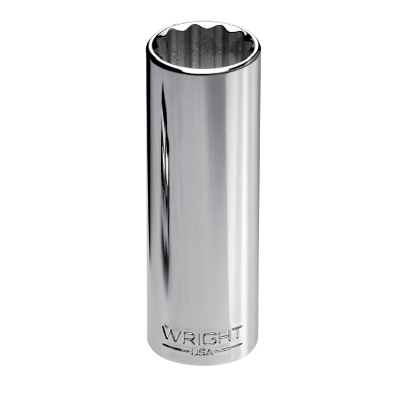 Wright Tool 3/8 in Drive 12-Point Deep Metric Polished Hand Socket, 15mm – WT 36-15MM Socket