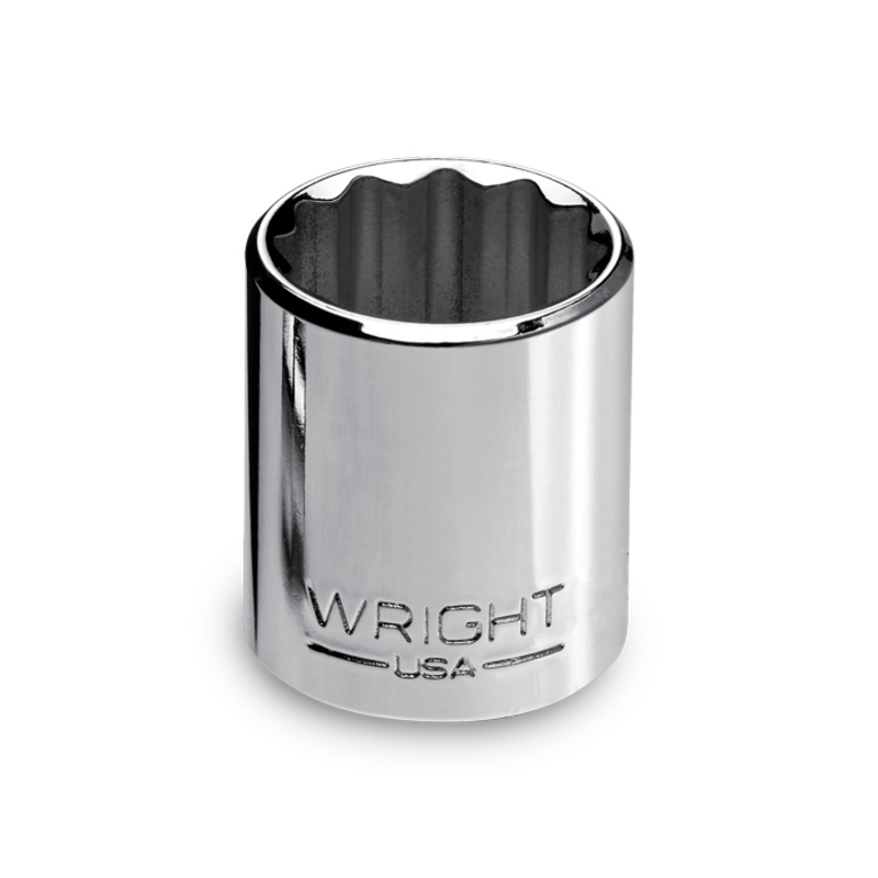 Wright Tool 3/8 in Drive 12-Point Standard SAE Polished Hand Socket, 5/8 in – WT 3120 Socket