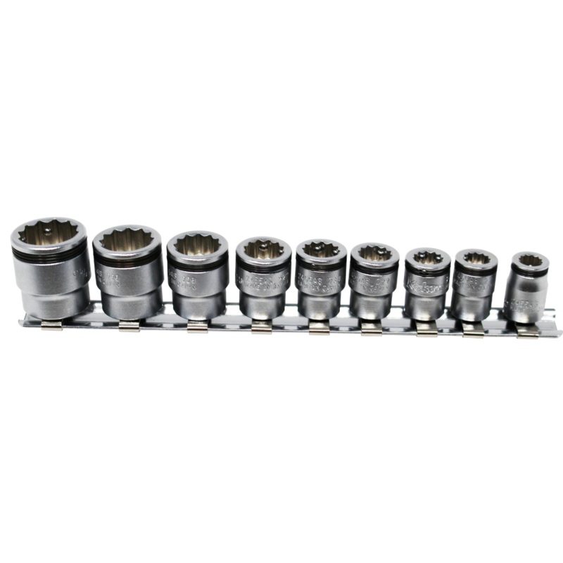 Ko-ken Tools 1/4 Sq. Dr. 12 point NUT GRIP Socket Set 7/32 – 9/16 – 9 pieces