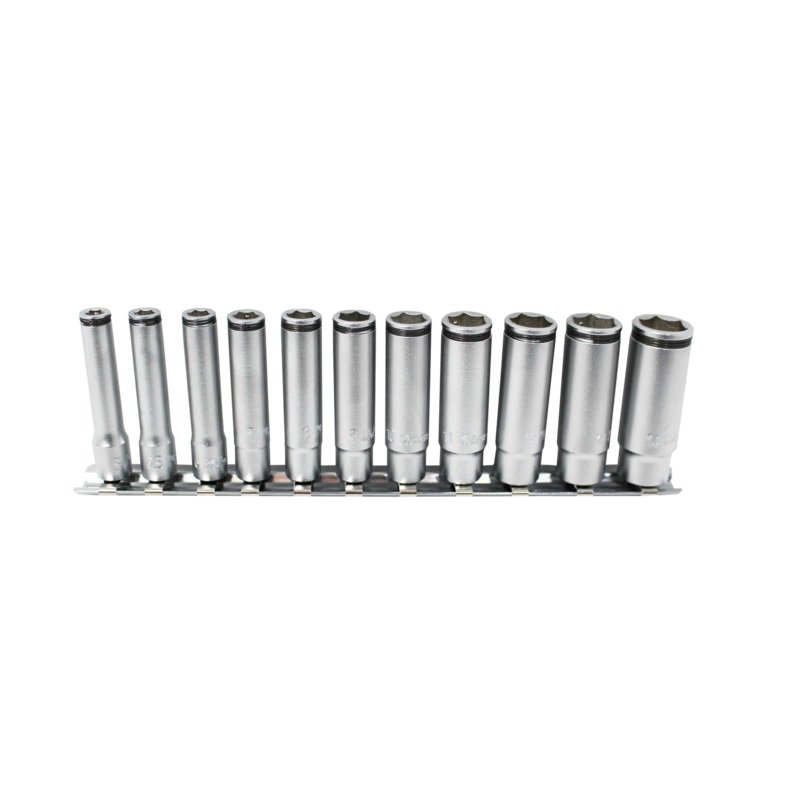 Ko-ken Tools 1/4 Sq. Dr. Deep NUT GRIP Socket Set, 5-14mm – 11 pieces