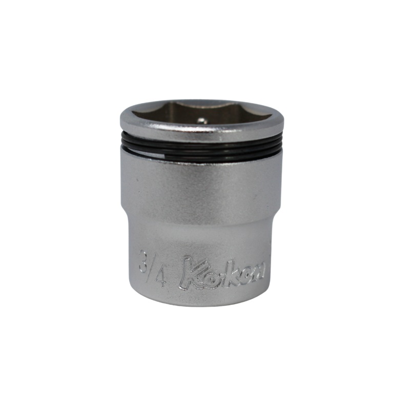 Ko-ken Tools 3/8 Sq. Dr. SAE Nut Grip Chrome Socket in 3/4