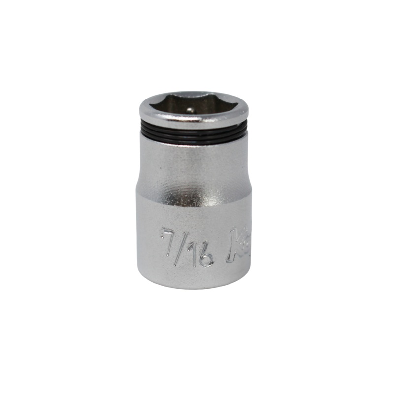 Ko-ken Tools 3/8 Sq. Dr. SAE Nut Grip Chrome Socket in 7/16