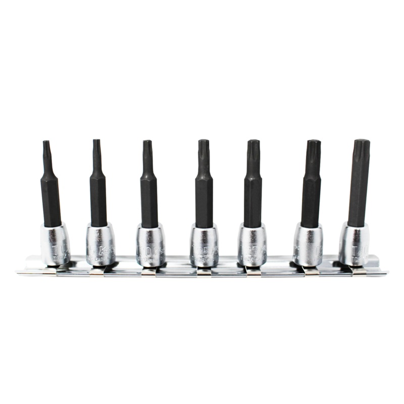 Ko-ken Tools 7 Piece 1/4 Sq. Dr. 50mm TORX Bit Socket Set T10-T40