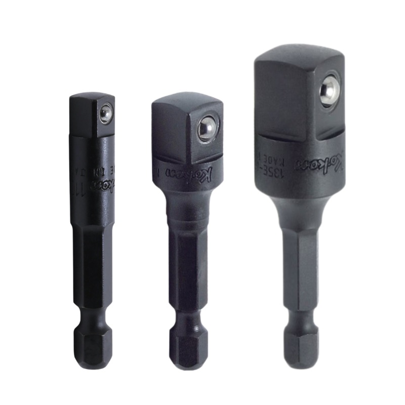 Ko-ken Tools Impact Adapter Set 1/4 Hex to Square Drive