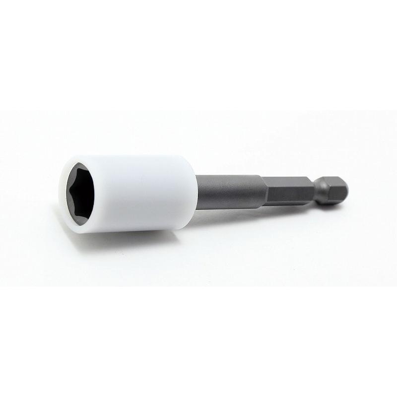Ko-ken Tools 1/4 Hex Dr. Nut Setter with Plastic Protector 8mm 6 point Length 150mm Magnet Turnable POM cover