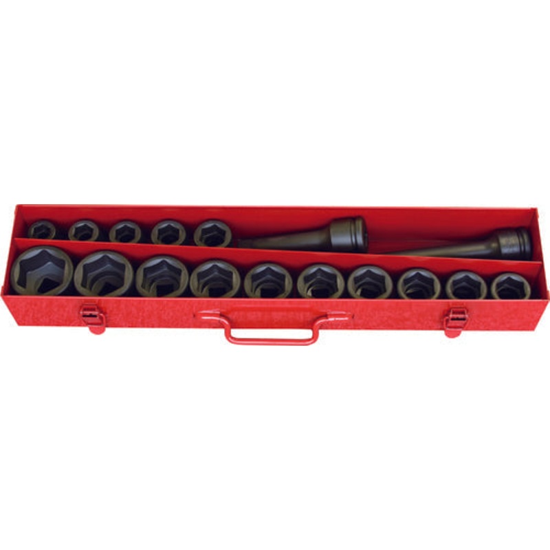 Ko-ken Tools 17 Piece 3/4 Sq. Dr. 6-Point Impact Socket Set 19-50mm