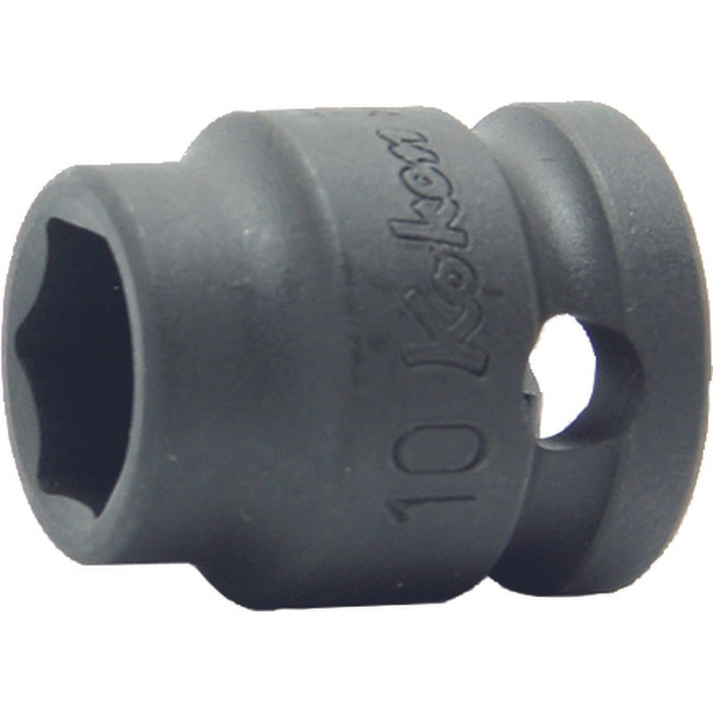 Ko-ken Tools 3/8 Sq. Dr. Socket 19mm 6 point Length 25mm Thin walled