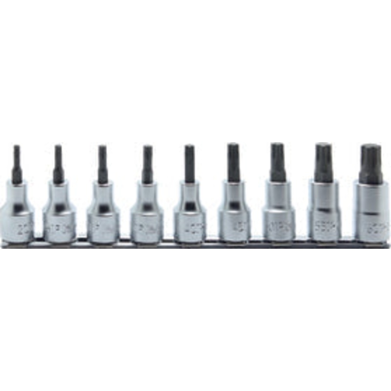 Ko-ken Tools 1/2 Sq. Dr. Bit Socket 9 piece TORXplus set 20IP-60IP