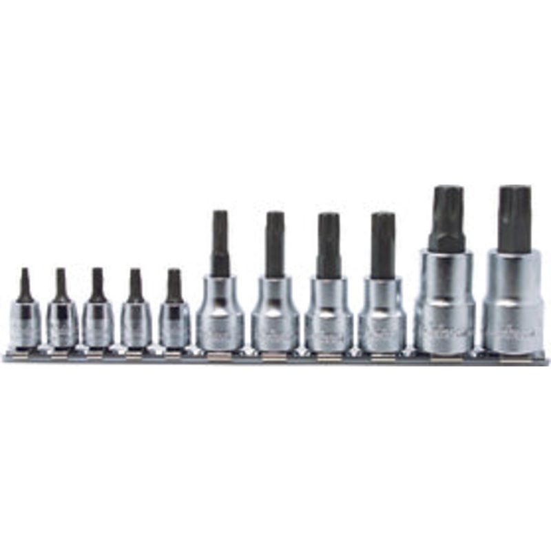 Ko-ken Tools 1/4, 3/8, 1/2 Sq. Dr. 11 Piece TORXplus Bit Socket set 10IP-60IP
