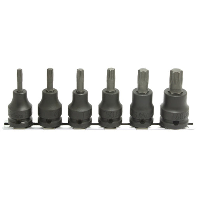Ko-ken Tools 1/2 Sq. Dr. Bit Socket set TORX T30-T60 Length 60mm 6 pieces