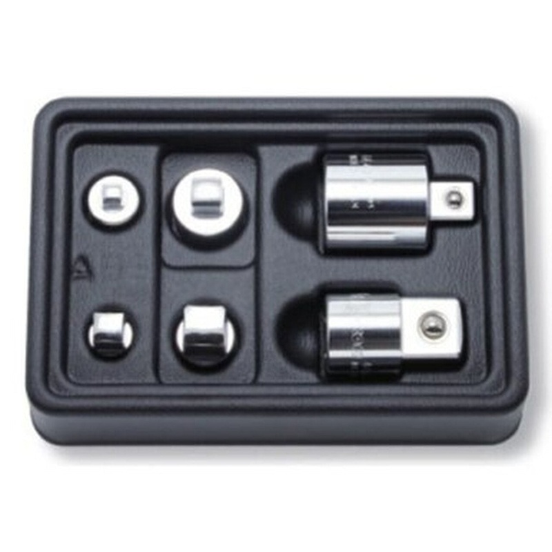 Ko-ken Tools 1/4, 3/8, 1/2, 3/4 Sq. Dr. Adaptor set 1/4, 3/8, 1/2, 3/4 ABS Tray 6 pieces