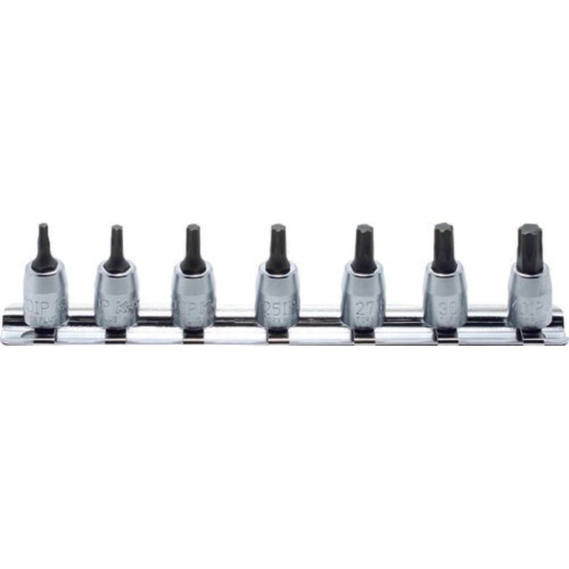 Ko-ken Tools 1/4 Sq. Dr. 7 Piece Tamper-Resistant TORXplus Bit Socket set 10IPR-40IPR