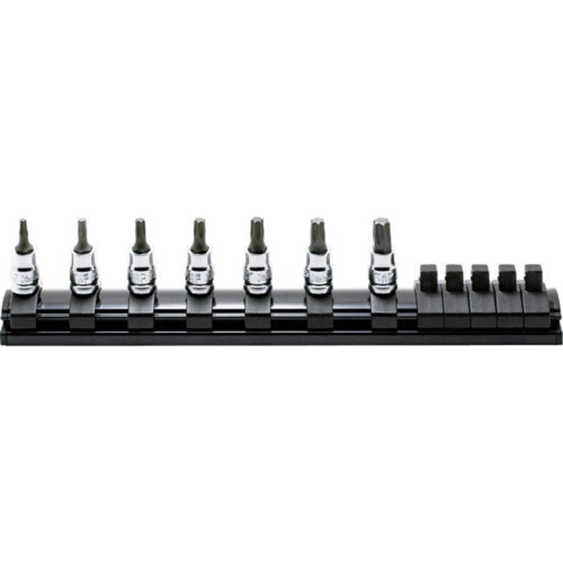 Ko-ken Tools 1/4 Sq. Dr. 7 Piece Z-Series TORX Bit Socket Set T10-T40 Length 28mm