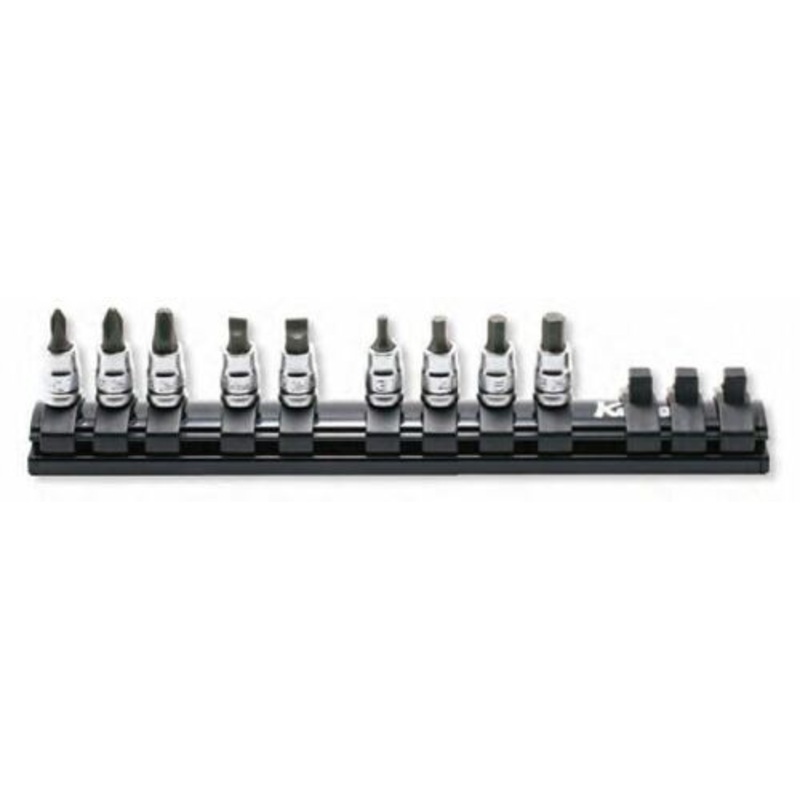 Ko-ken Tools 1/4 Sq. Dr. Bit Socket set PH, SL, HEX Z-series 9 pieces
