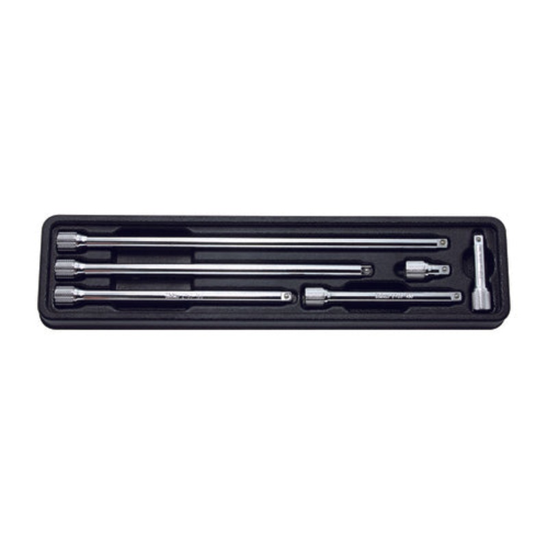 Ko-ken Tools 1/4 Sq. Dr. Extension Bar Set 28-250mm ABS Tray 6 pieces