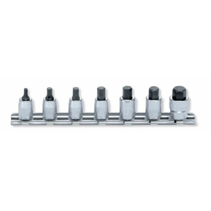 Ko-ken Tools 1/4 Sq. Dr. Socket set 1/8-3/8 Hex Length 25mm 8 pieces