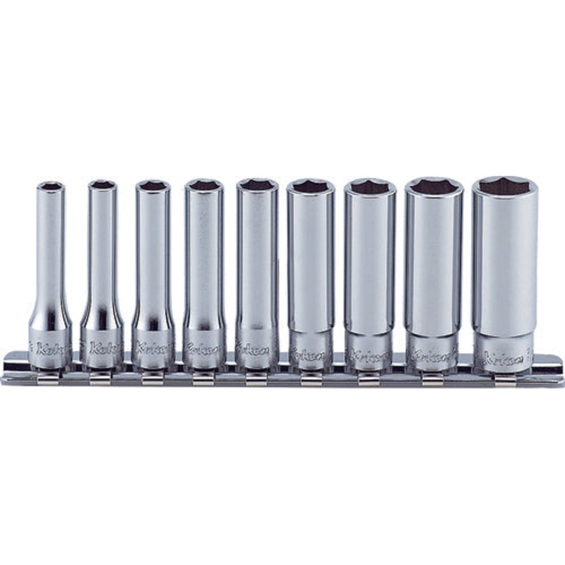 Ko-ken Tools 1/4 Sq. Dr. Socket set 3/16-1/2 6 point 9 pieces