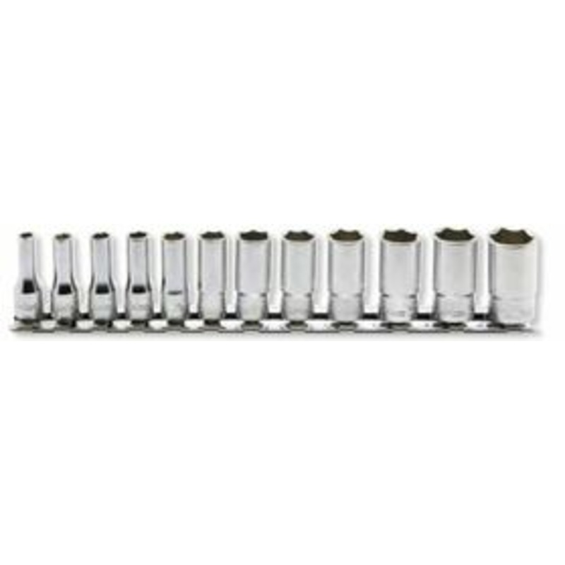 Ko-ken Tools 1/4 Sq. Dr. Socket set 4-14mm 6 point 12 pieces