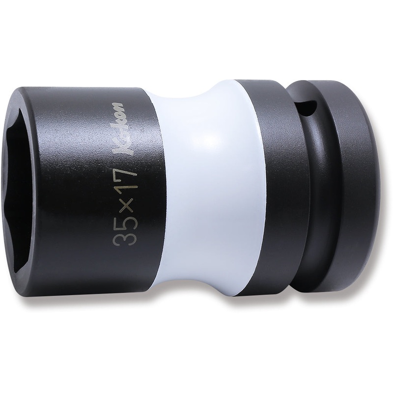 Ko-ken Tools 1 Sq. Dr. Rear Wheel Nut Socket 35 x 17mm Hex x Square 83mm Color coded
