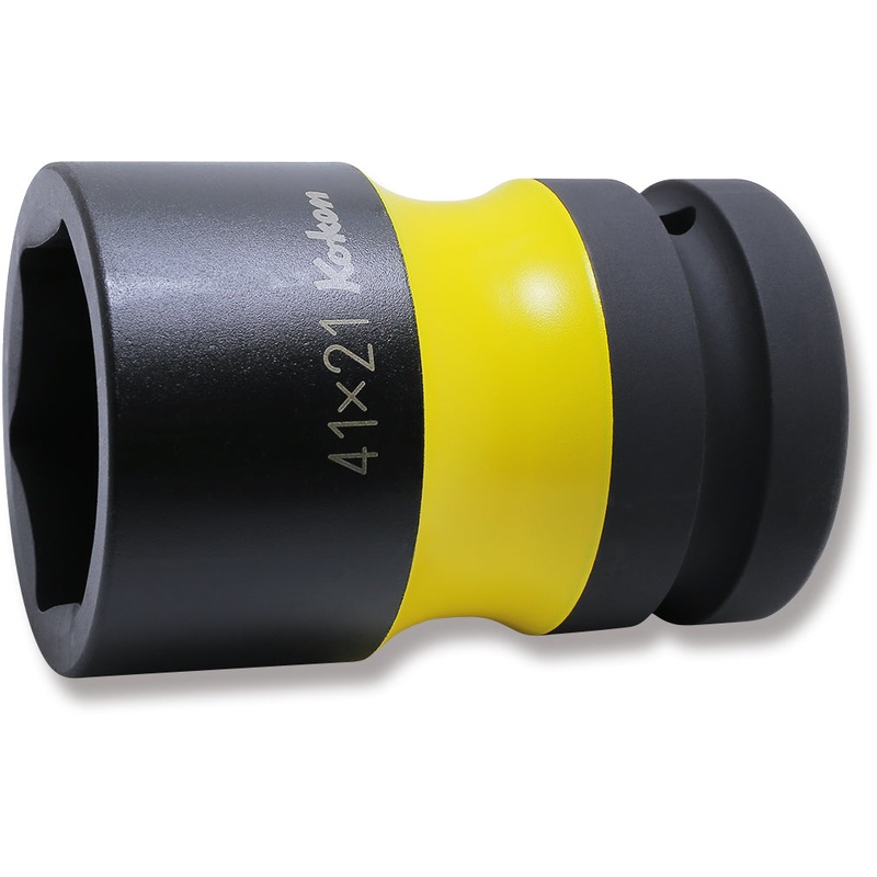 Ko-ken Tools 1 Sq. Dr. Rear Wheel Nut Socket 41 x 21mm Hex x Square 87mm Color coded