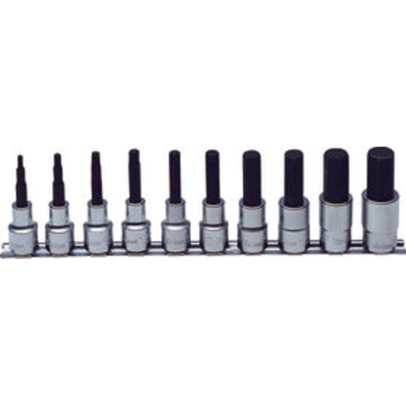 Ko-ken Tools 10 Piece 1/2 Sq. Dr. 50mm Hex Bit Socket Set