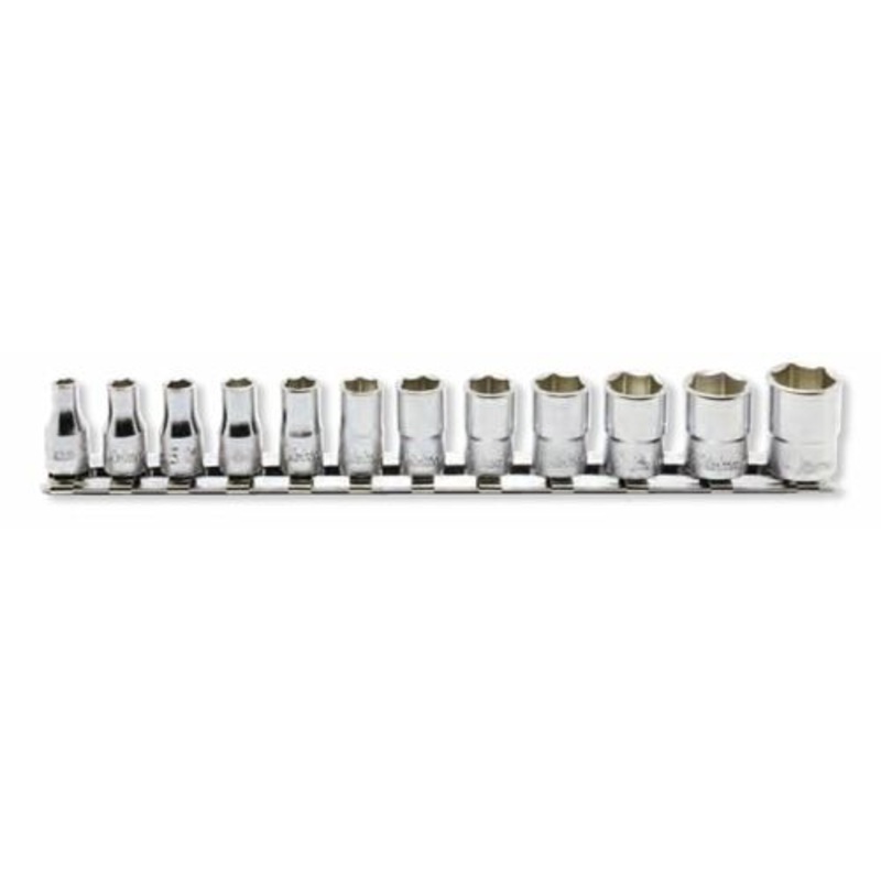 Ko-ken Tools 12 Piece 1/4 Sq. Dr. 12 Point Socket Set 4-14mm