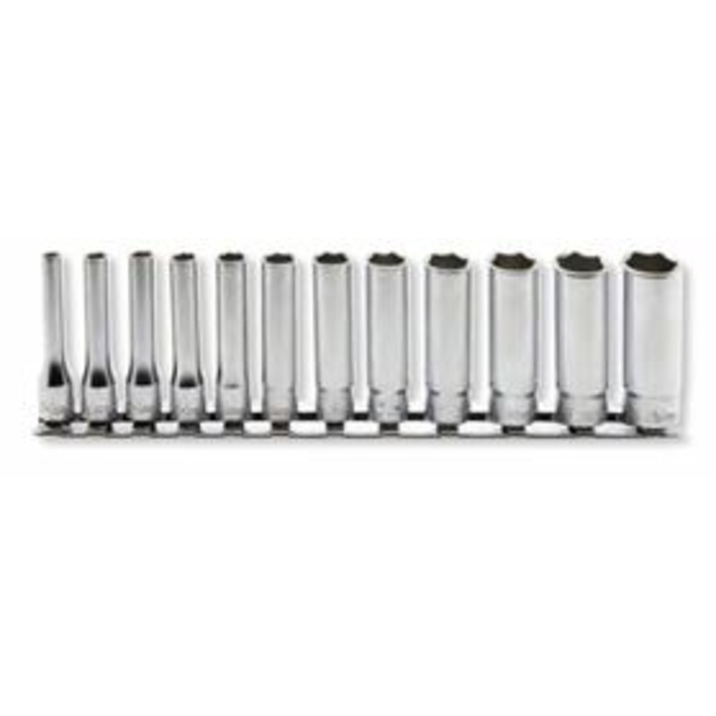 Ko-ken Tools 12 Pieces 1/4 Sq. Dr. 12 Point Metric Socket Set
