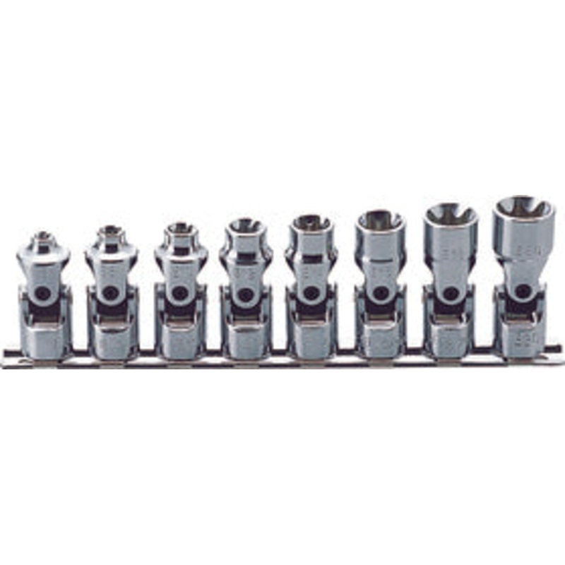 Ko-ken Tools 3/8 Sq. Dr. 6 Piece TORX Universal Socket set E6-E20