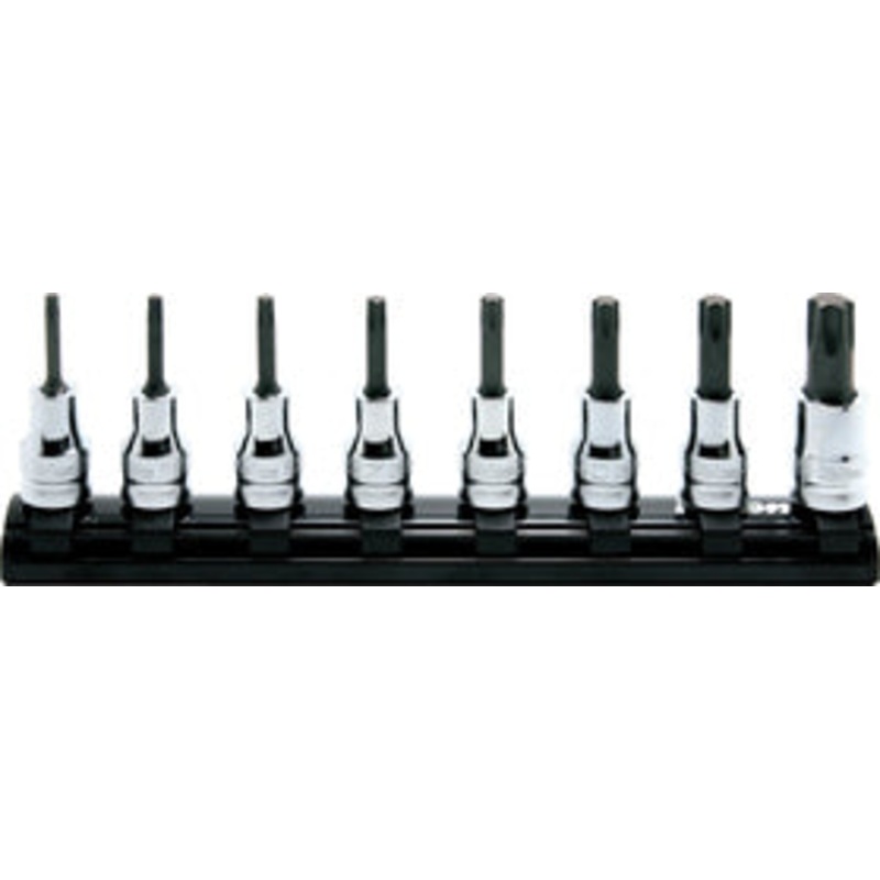 Ko-ken Tools 3/8 Sq. Dr. 8 Piece TORX Bit Socket set TORX T10-T45