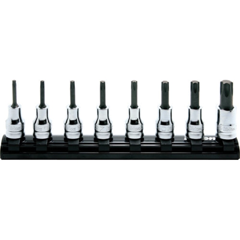 Ko-ken Tools 3/8 Sq. Dr. 8 Piece Z-Series TORX Bit Socket set T20-T55