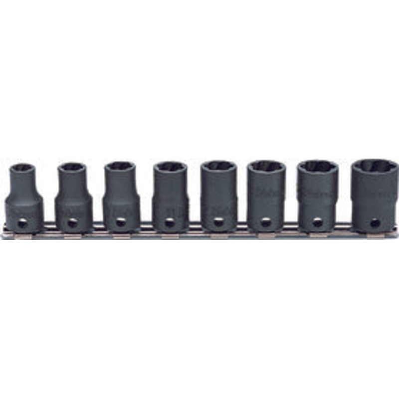 Ko-ken Tools 3/8 Sq. Dr. Nut Twister set 8mm-16mm 200mm 8 pieces