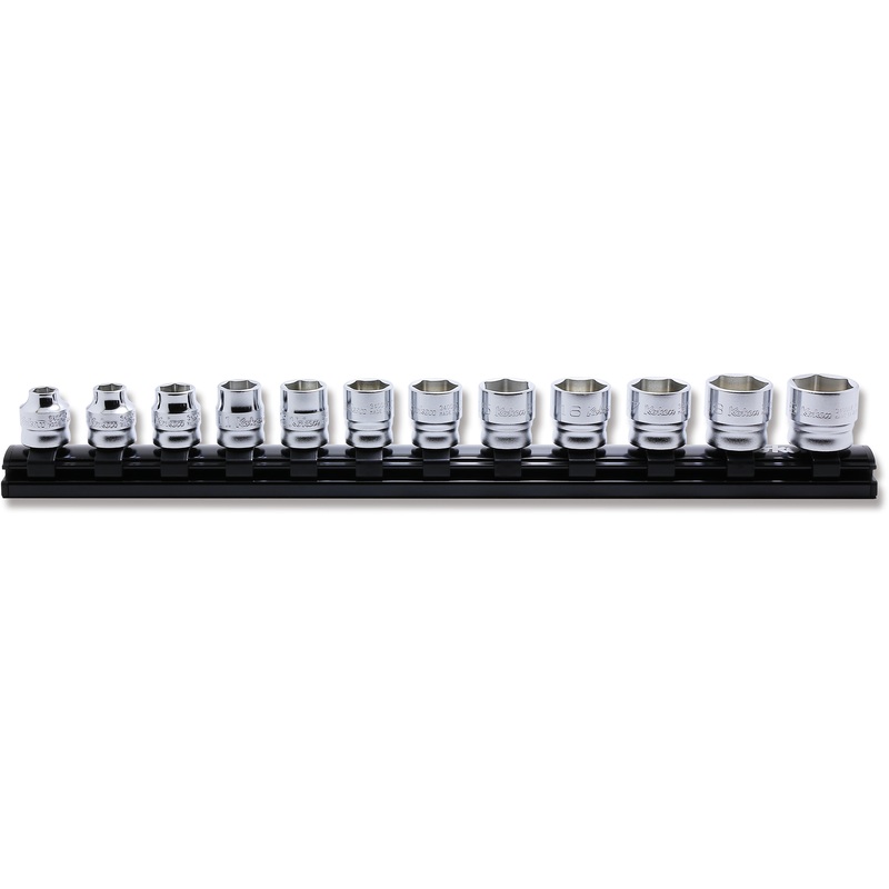 Ko-ken Tools 3/8 Sq. Dr. Socket set 7-19mm 6 point 300mm Z-series 12 pieces
