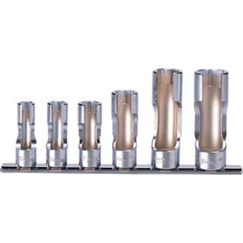 Ko-ken Tools 3/8 Sq. Dr. Socket set 8mm-19mm Flare Nut 150mm 6 pieces
