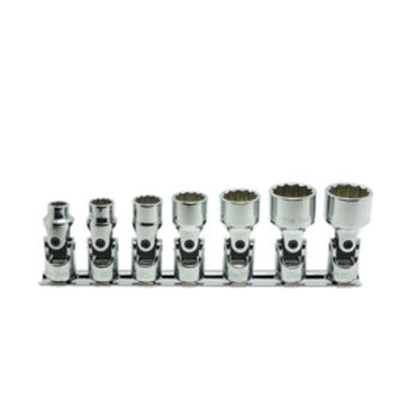Ko-ken Tools 3/8 Sq. Dr. Universal Socket set Whitworth 1/8-1/2 12 point 200mm 7 pieces