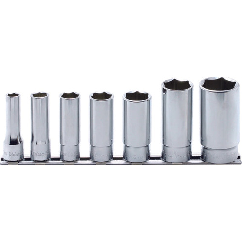 Ko-ken Tools 7 Piece 3/8 Sq. Dr. Whitworth 6-Point Deep SAE Socket set 1/8-1/2