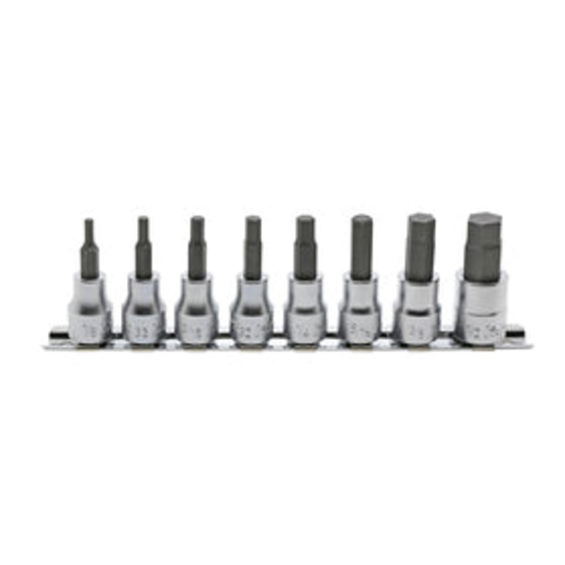 Ko-ken Tools 8 Piece 3/8 Sq. Dr. Hex Bit Socket set 1/8-1/2