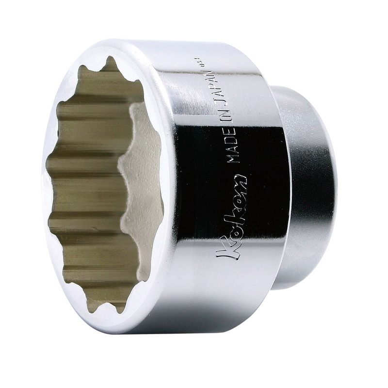 Ko-ken Tools 3/4 Sq. Dr. Socket 2.3/16 12 point Length 52mm For Rear Wheel Nut Motorcycle