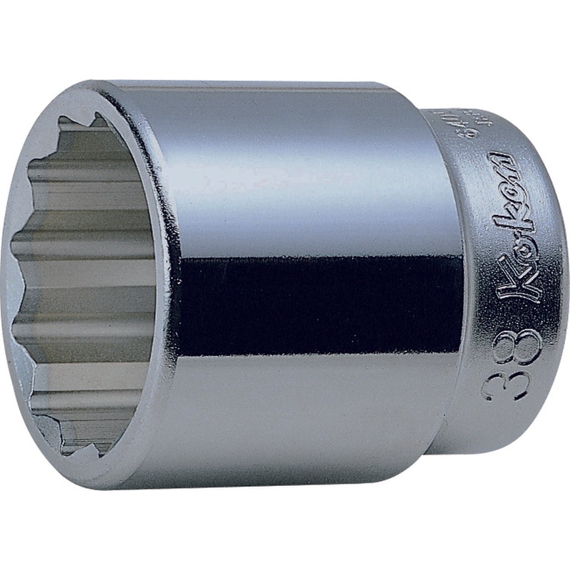 Ko-ken Tools 3/4 Sq. Dr. Socket 2.3/16 12 point Length 72mm