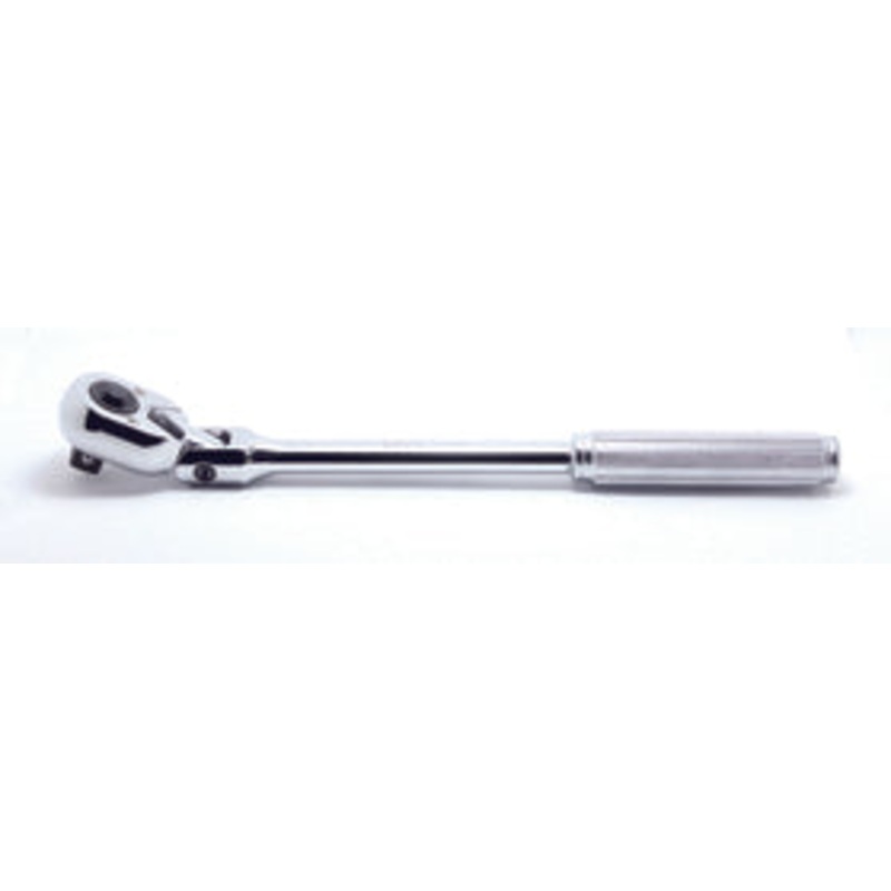 Ko-ken Tools 1/2 Sq. Dr. Ratchet Handle 24 teeth Flexible Head Length 330mm Push Button Metal Handle