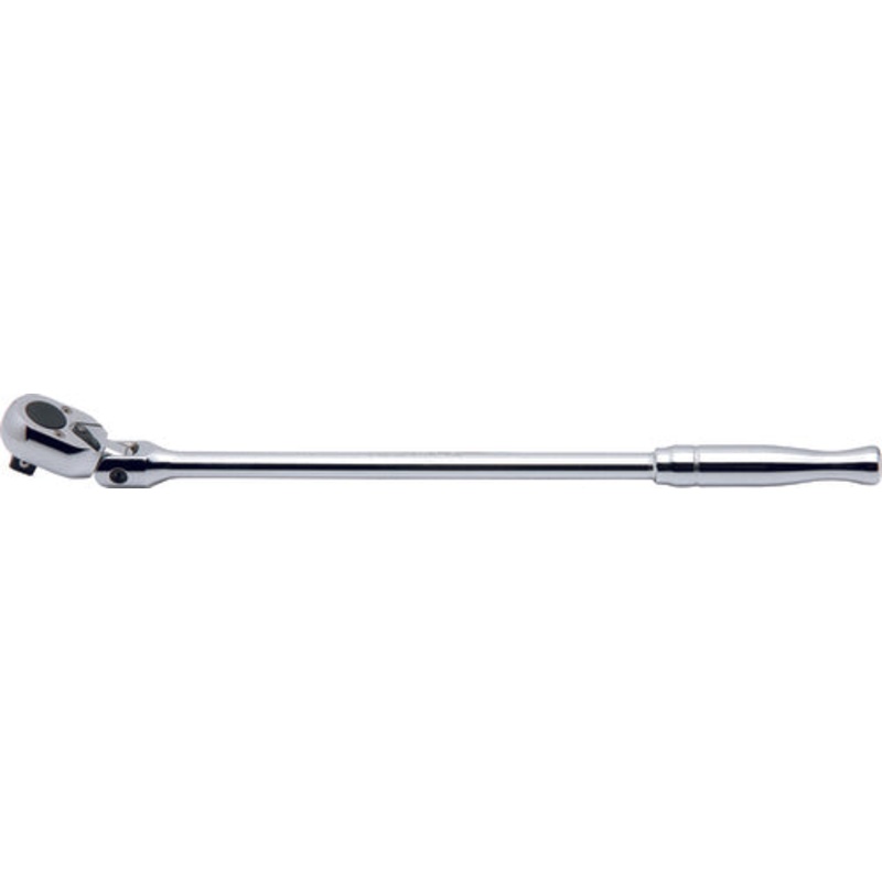 Ko-ken Tools 1/2 Sq. Dr. Ratchet Handle 24 teeth Flexible Head Length 450mm Polished Handle