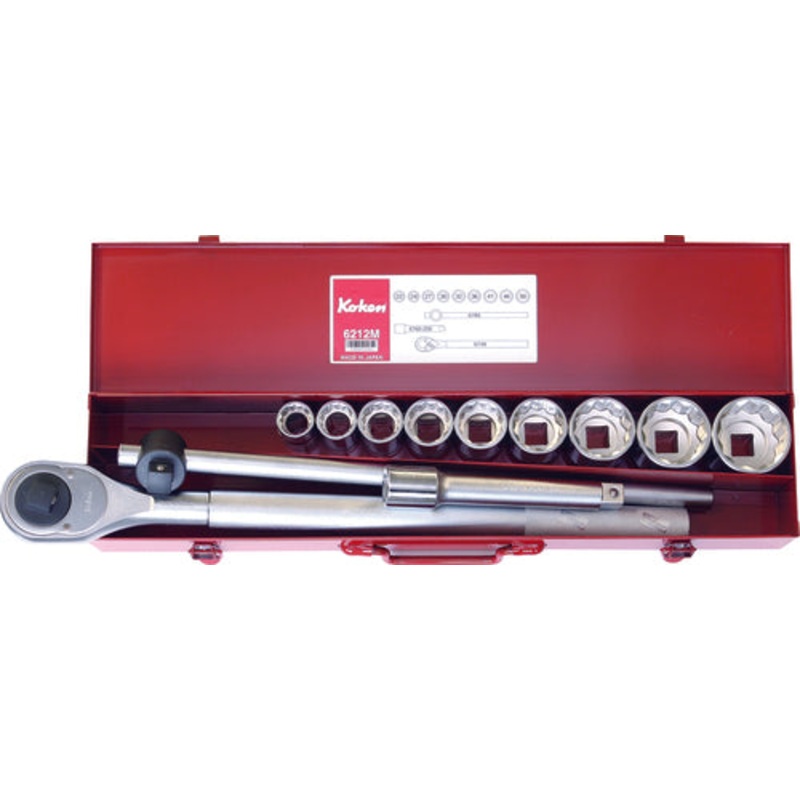 Ko-ken Tools 3/4 Sq. Dr. 12 Piece 12-Point SAE Socket Set 7/8-2