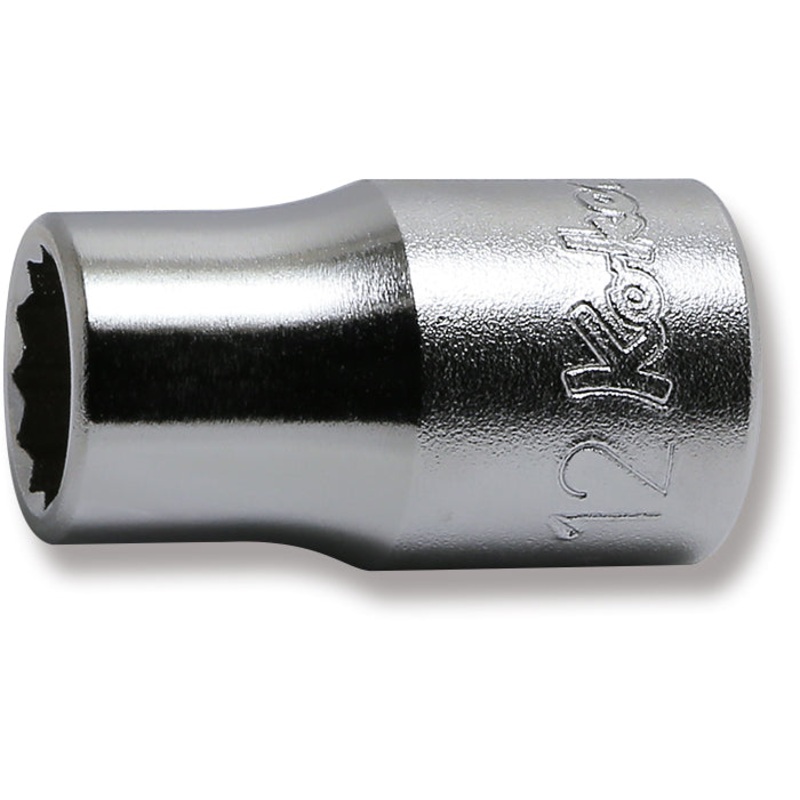 Ko-ken Tools 1/2 Sq. Dr. Chrome Metric 12 Point Socket 12mm
