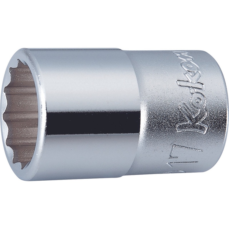 Ko-ken Tools 1/2 Sq. Dr. Chrome Metric 12 Point Socket 36mm