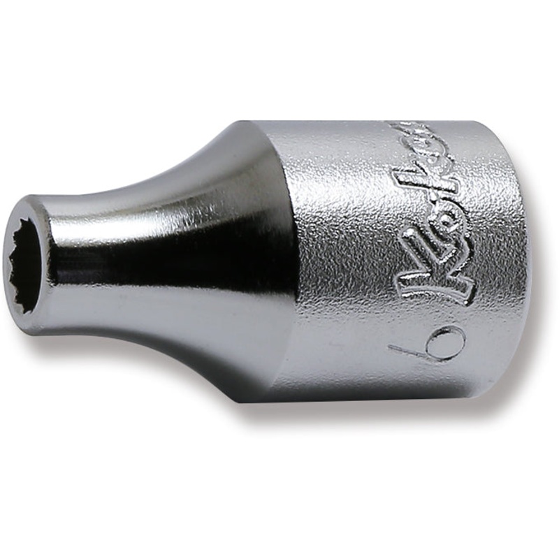 Ko-ken Tools 1/2 Sq. Dr. Chrome Metric 12 Point Socket 6mm