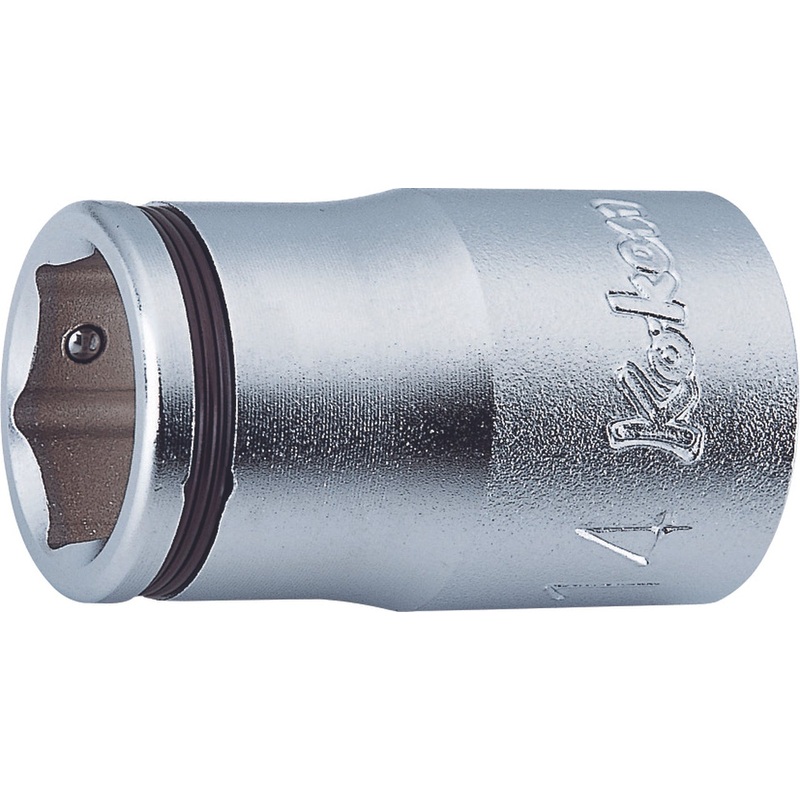 Ko-ken Tools 1/2 Sq. Dr. Nut Grip Metric Chrome Socket in 21mm